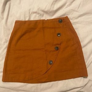 Burnt orange skirt